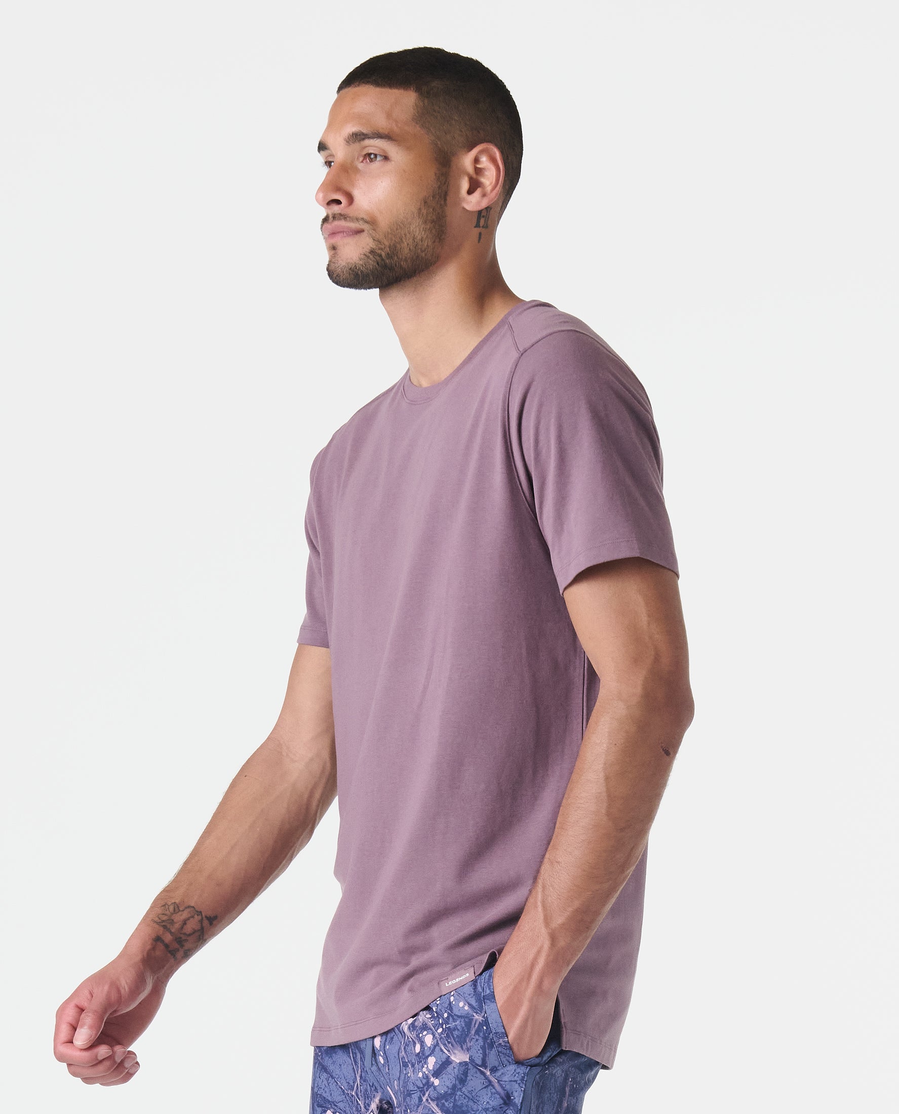 Aviation Tee Split-Hem Rhapsody