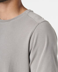Aviation Tee Split-Hem Washed Taupe