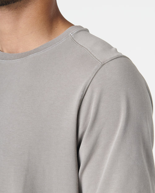 Aviation Tee Split-Hem Washed Taupe