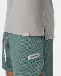 Aviation Tee Split-Hem Washed Taupe