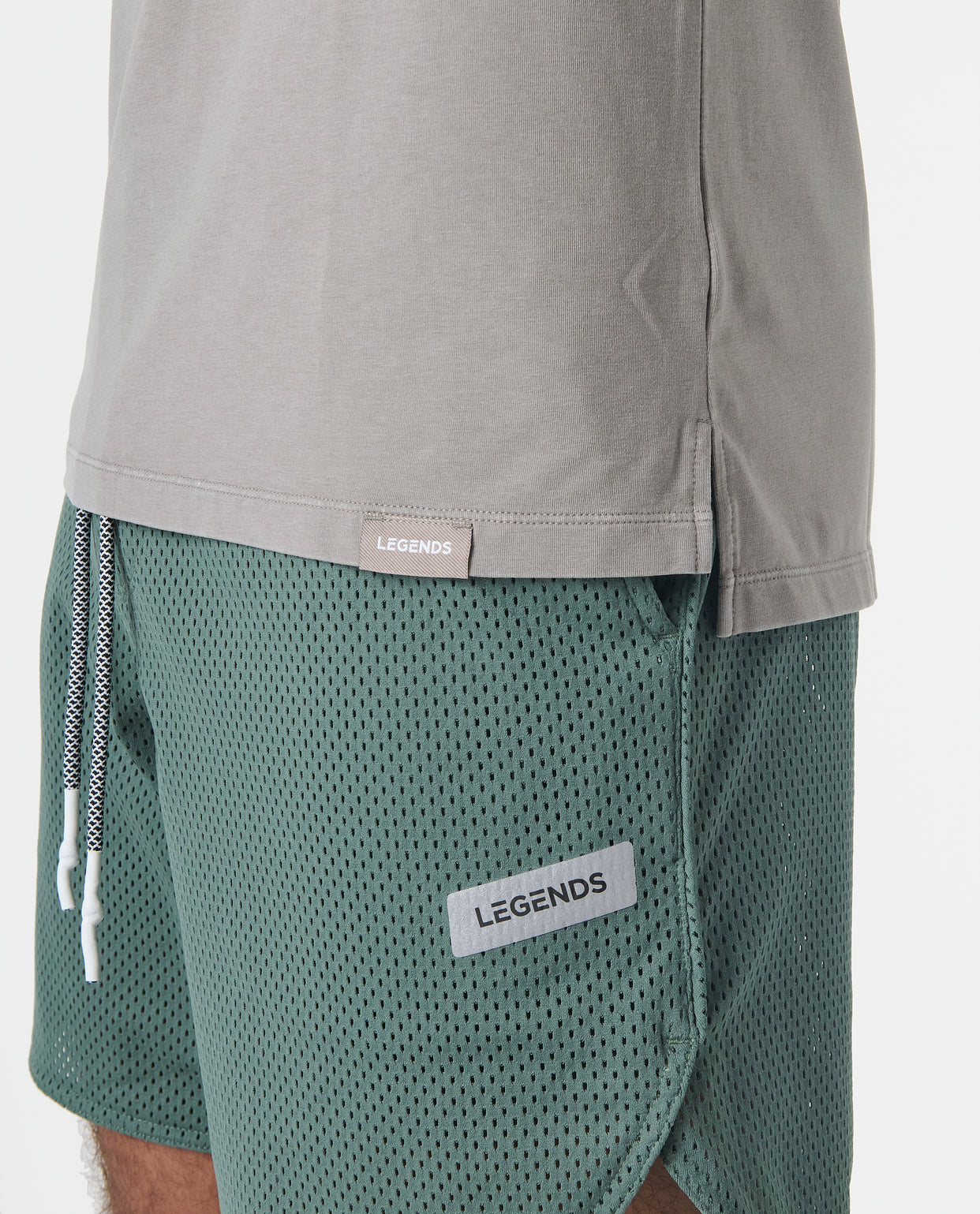 Aviation Tee Split-Hem Washed Taupe