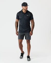 Baldwin Polo Black-White Splatter