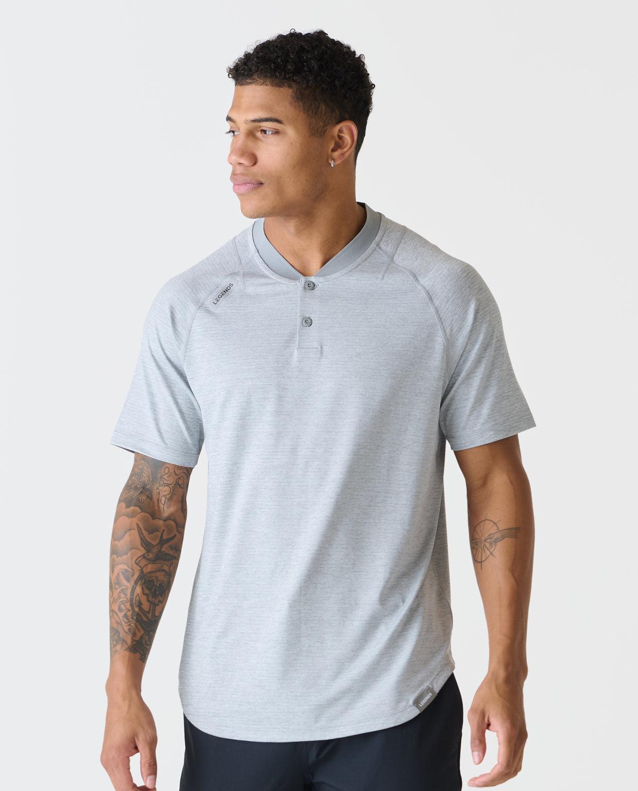 Enzo Blade Polo Heather Gray