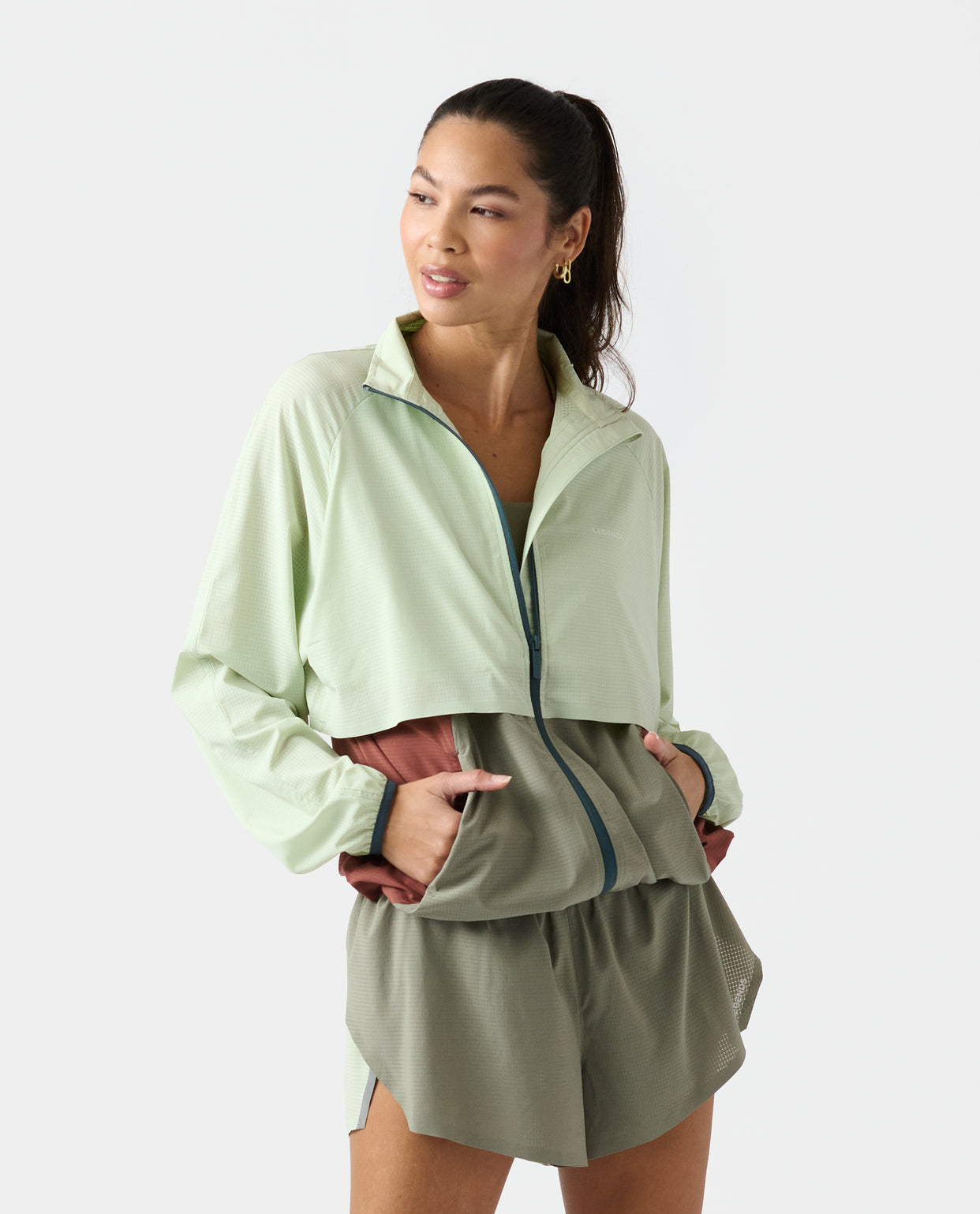 Bryn Jacket Dewdrop Block