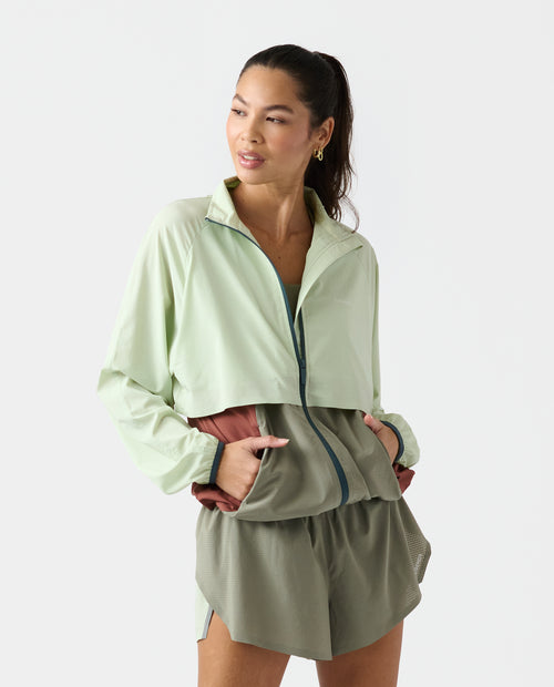 Bryn Jacket Dewdrop Block