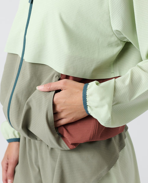 Bryn Jacket Dewdrop Block