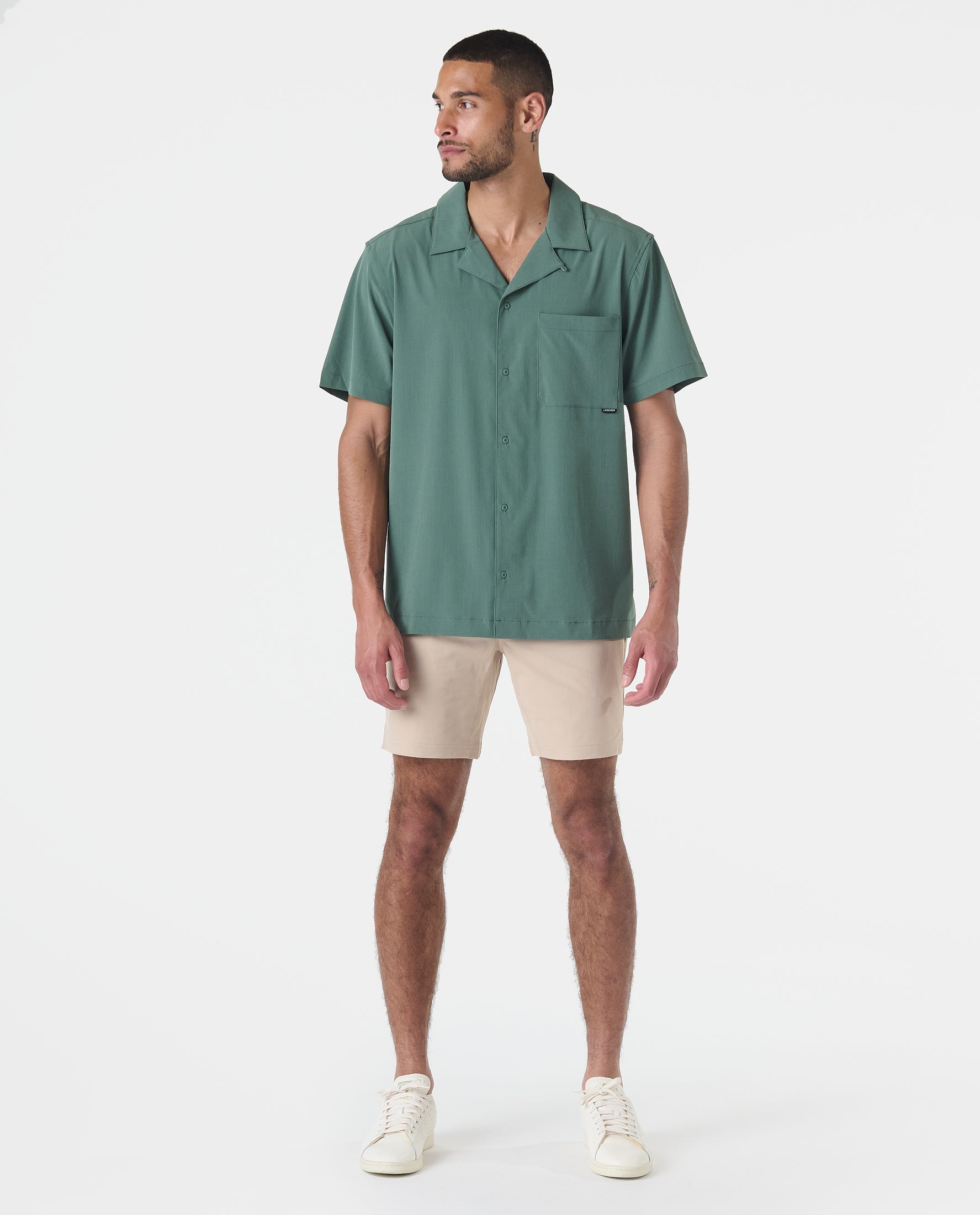 Chief Camp Collar Shirt Hunter Green