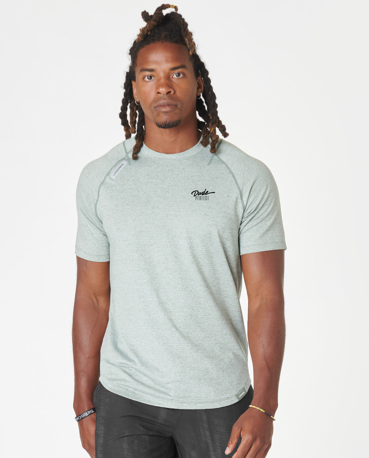 Dude Perfect x Legends Enzo Tee Sea Spray Heather