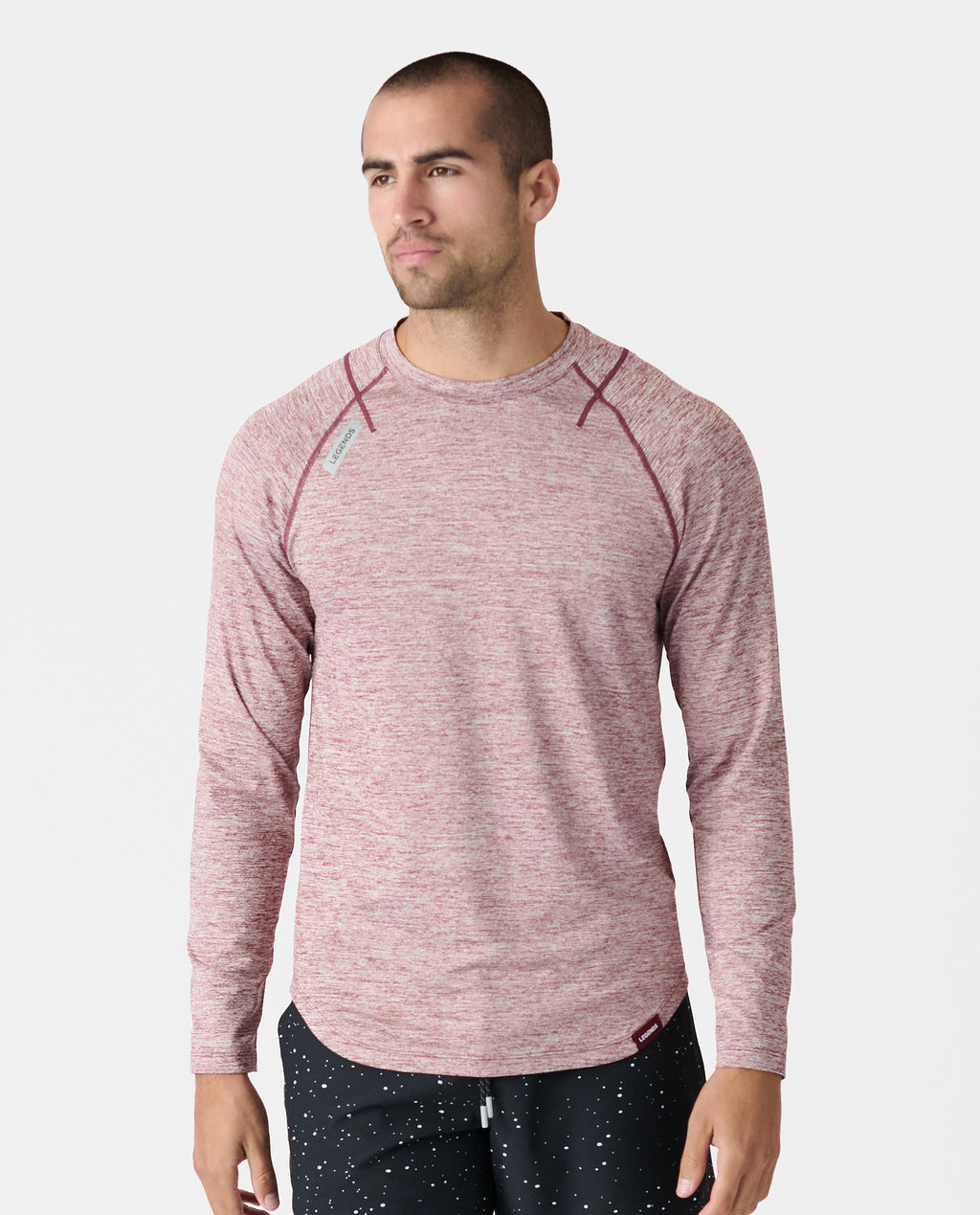 Enzo LS Tee Ruby Heather