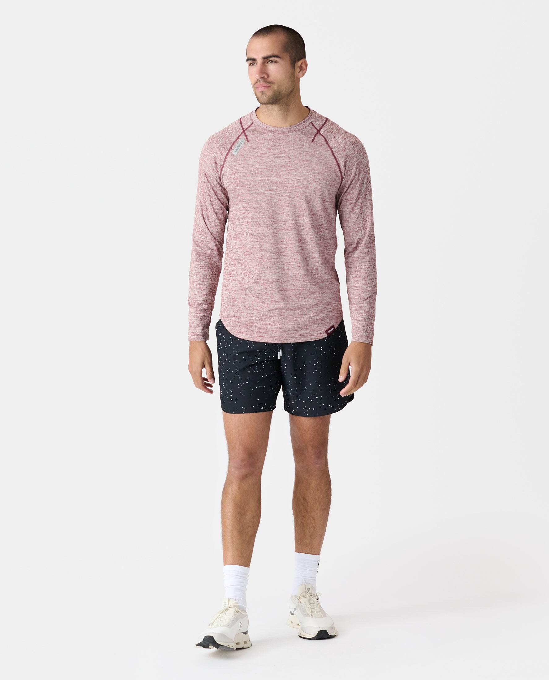 Enzo LS Tee Ruby Heather