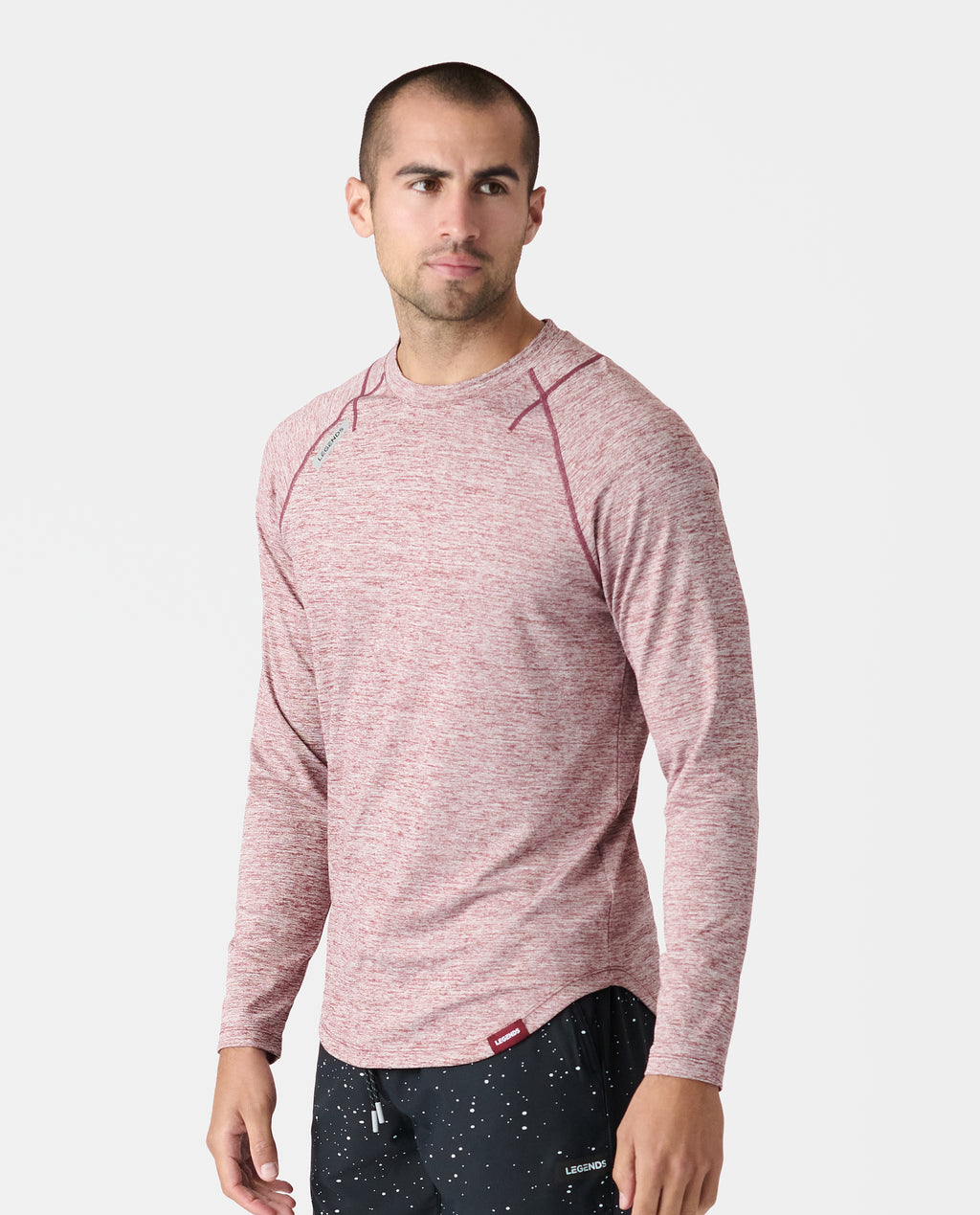 Enzo LS Tee Ruby Heather