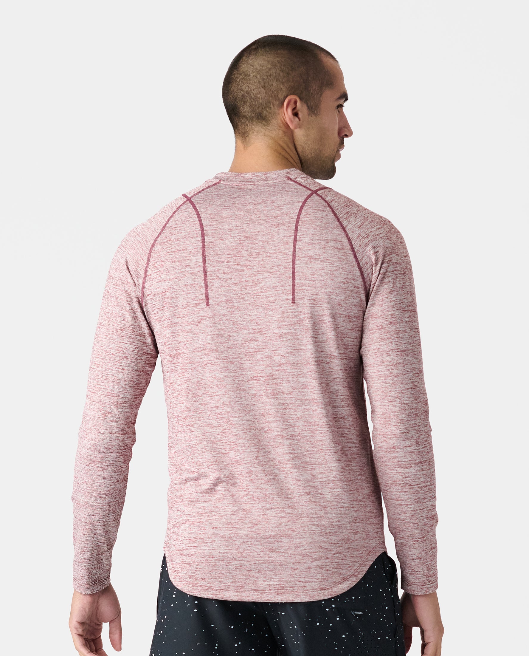 Enzo LS Tee Ruby Heather