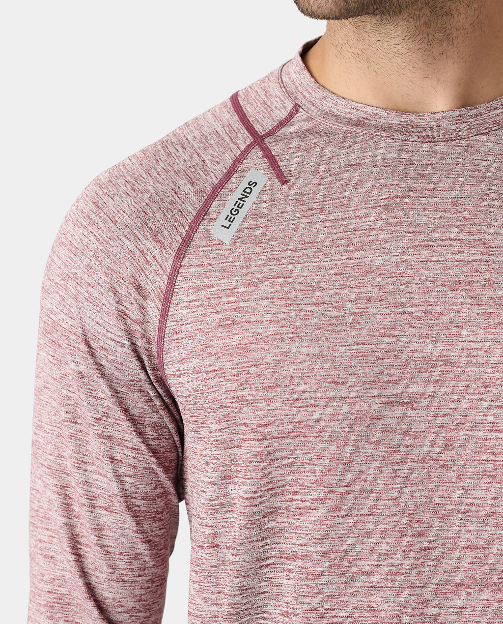 Enzo LS Tee Ruby Heather