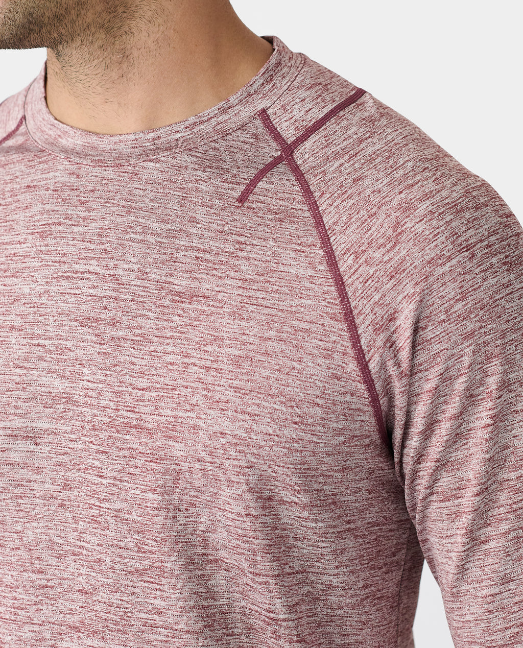 Enzo LS Tee Ruby Heather