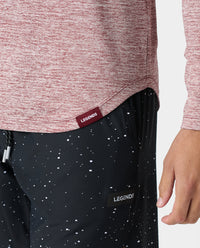 Enzo LS Tee Ruby Heather
