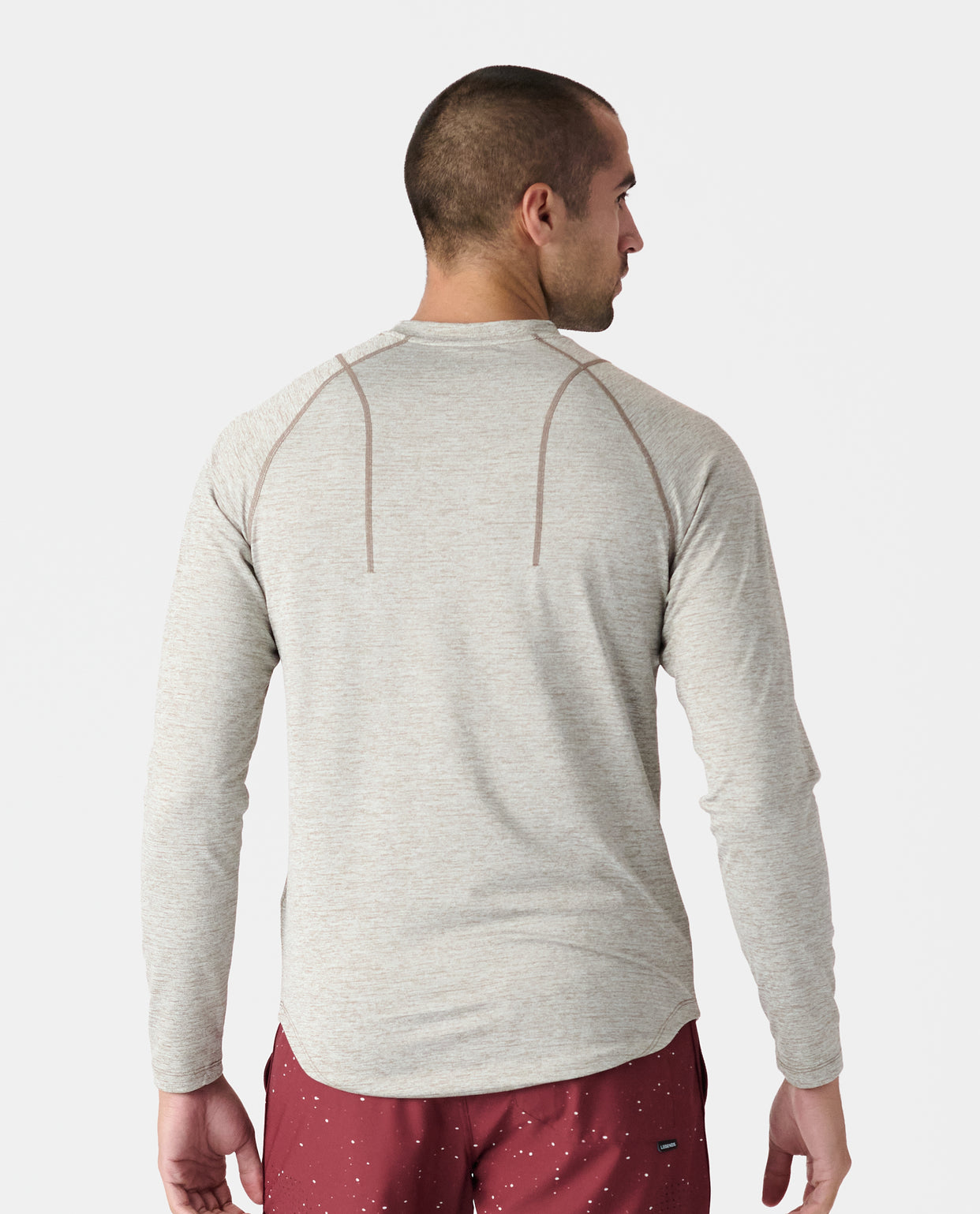 Enzo LS Tee Taupe Heather