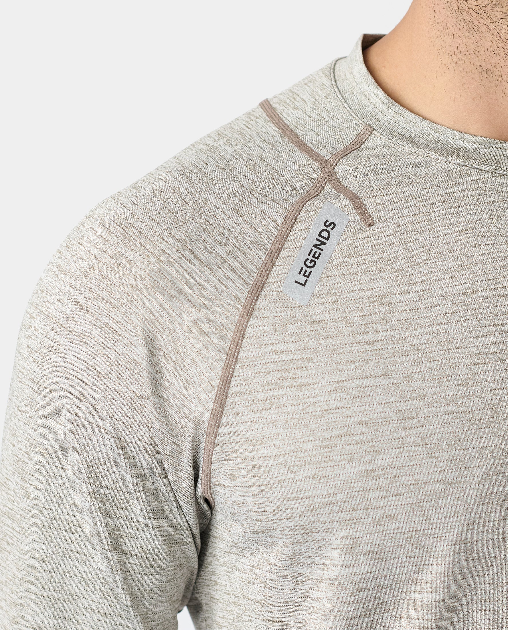 Enzo LS Tee Taupe Heather