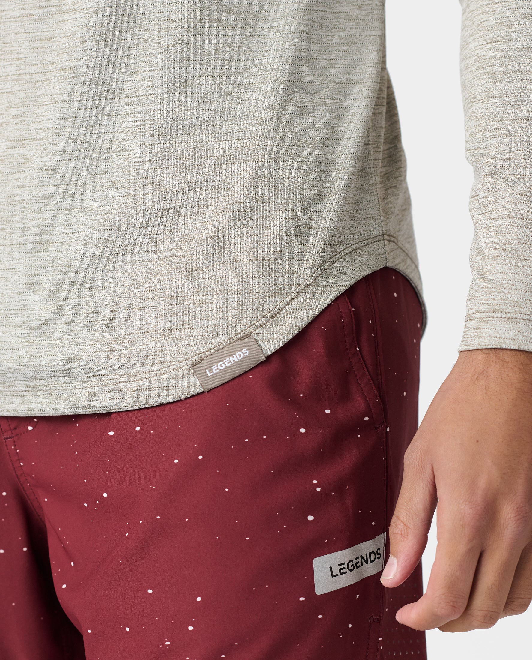 Enzo LS Tee Taupe Heather