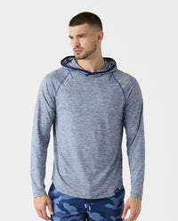 Enzo Hooded LS Ocean Heather
