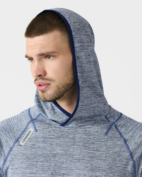 Enzo Hooded LS Ocean Heather