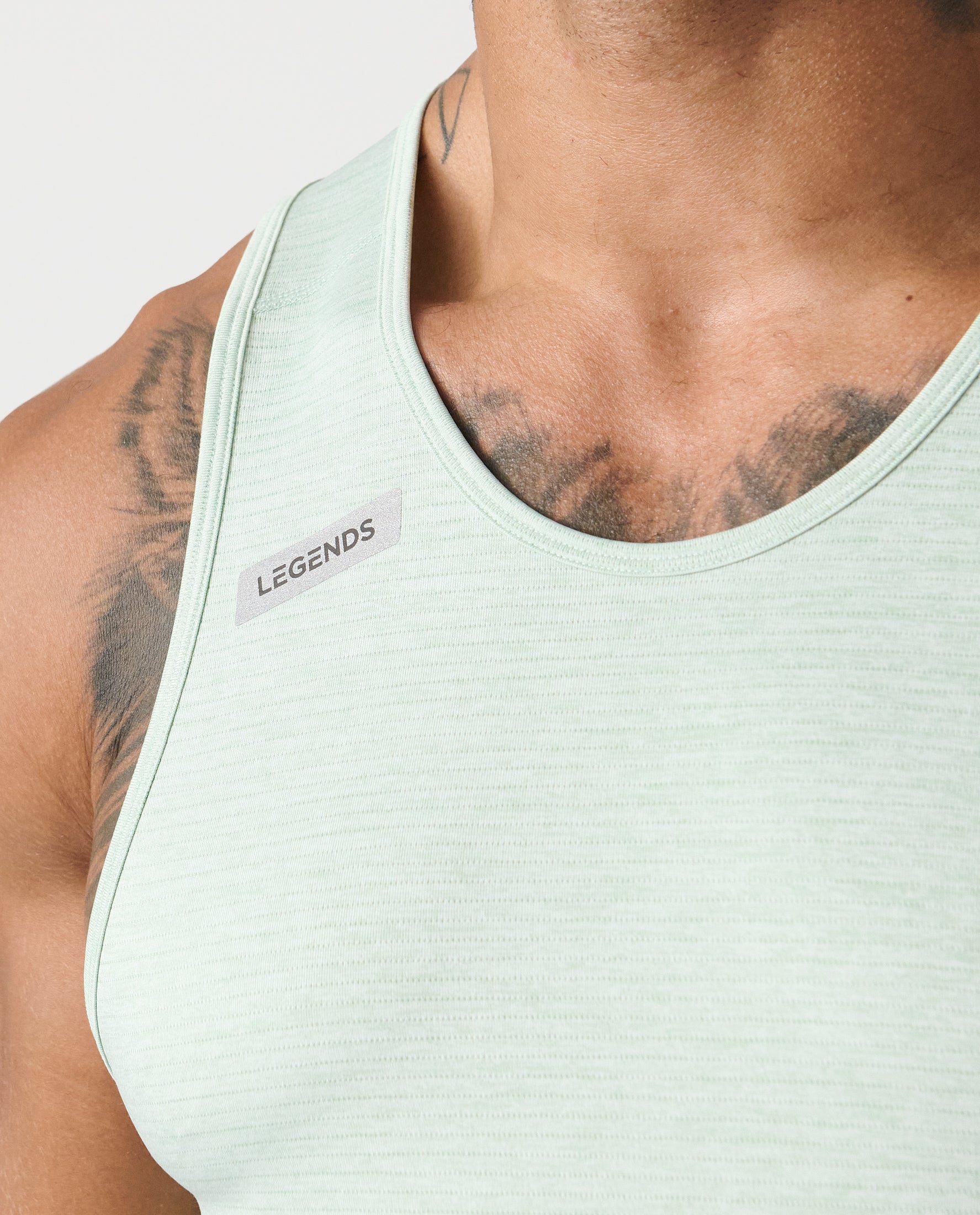 Enzo Tank Dusty Sage Heather