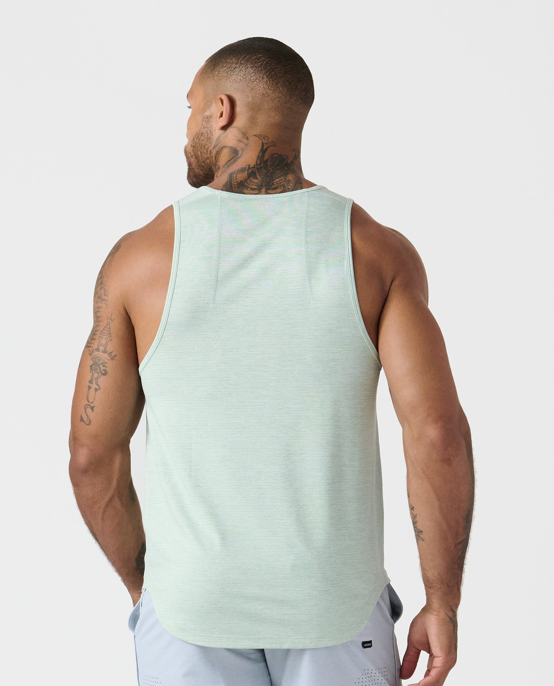 Enzo Tank Dusty Sage Heather