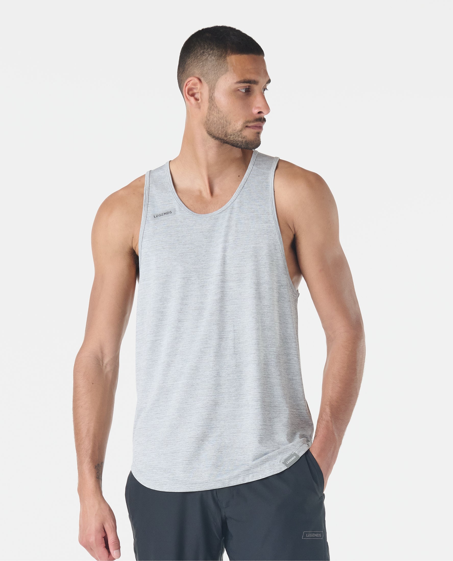 Enzo Tank Heather Gray