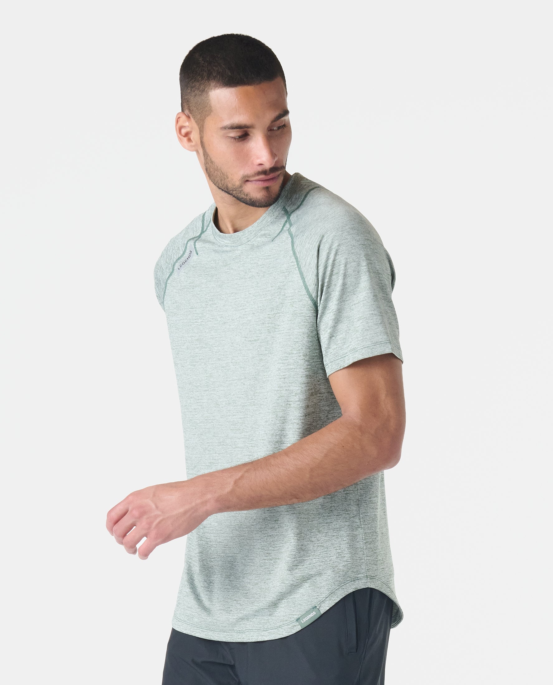 Enzo Tee Hunter Green Heather