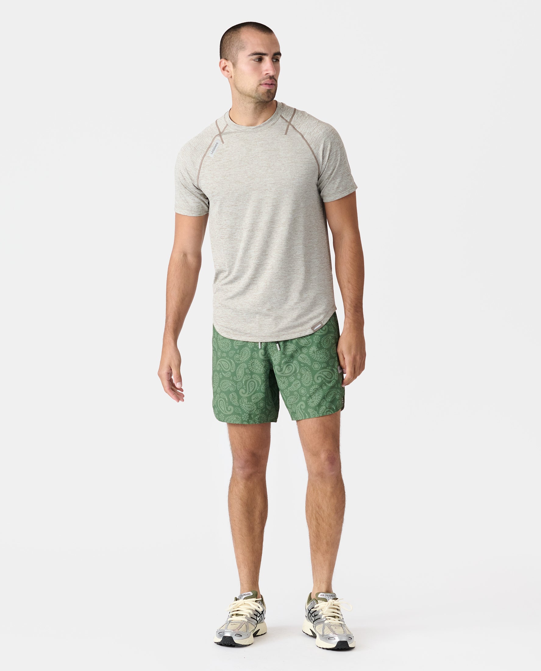 Enzo Tee Taupe Heather