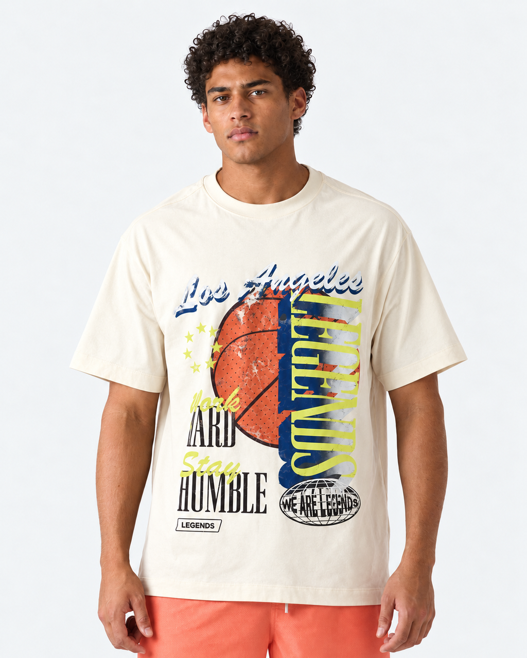 Heritage Oversized Tee WHSH Natural White - 1