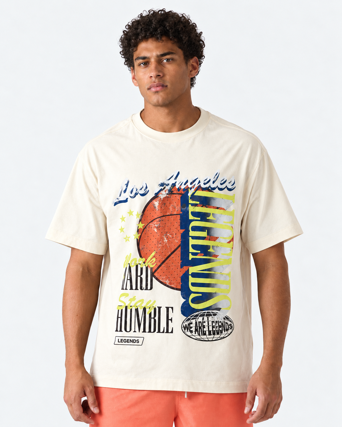 Heritage Oversized Tee WHSH Natural White - 1