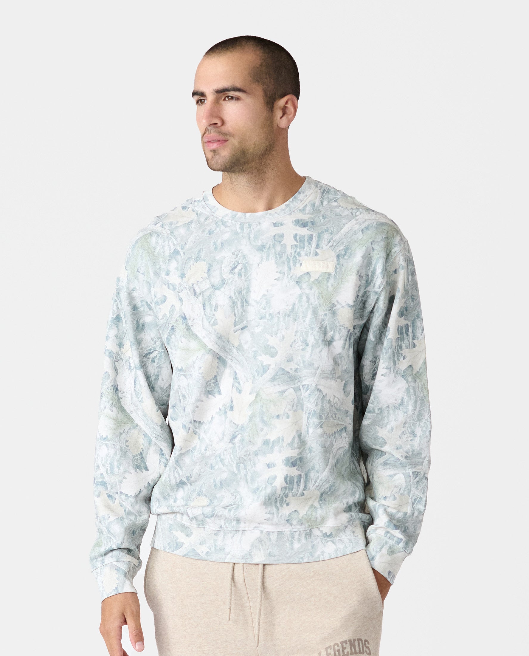 Fairfax Crew Washed Forest Camo Sage