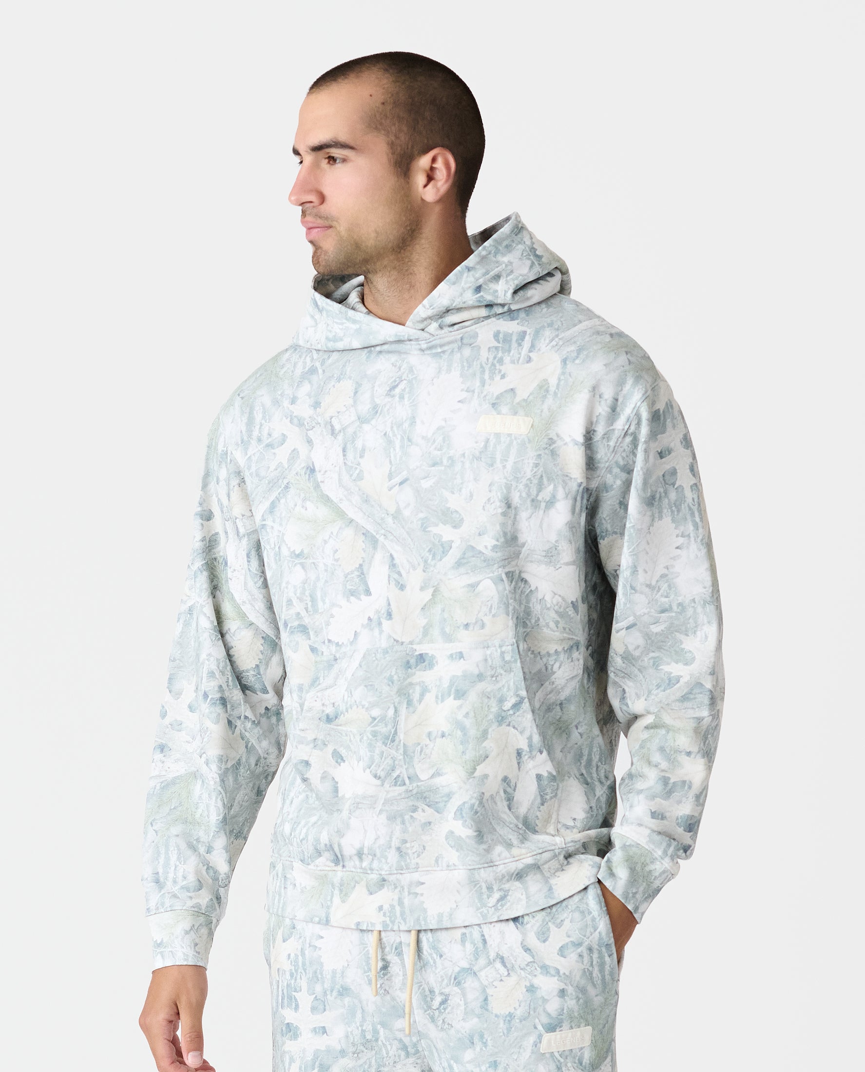 Fairfax Hoodie Washed Forest Camo Sage