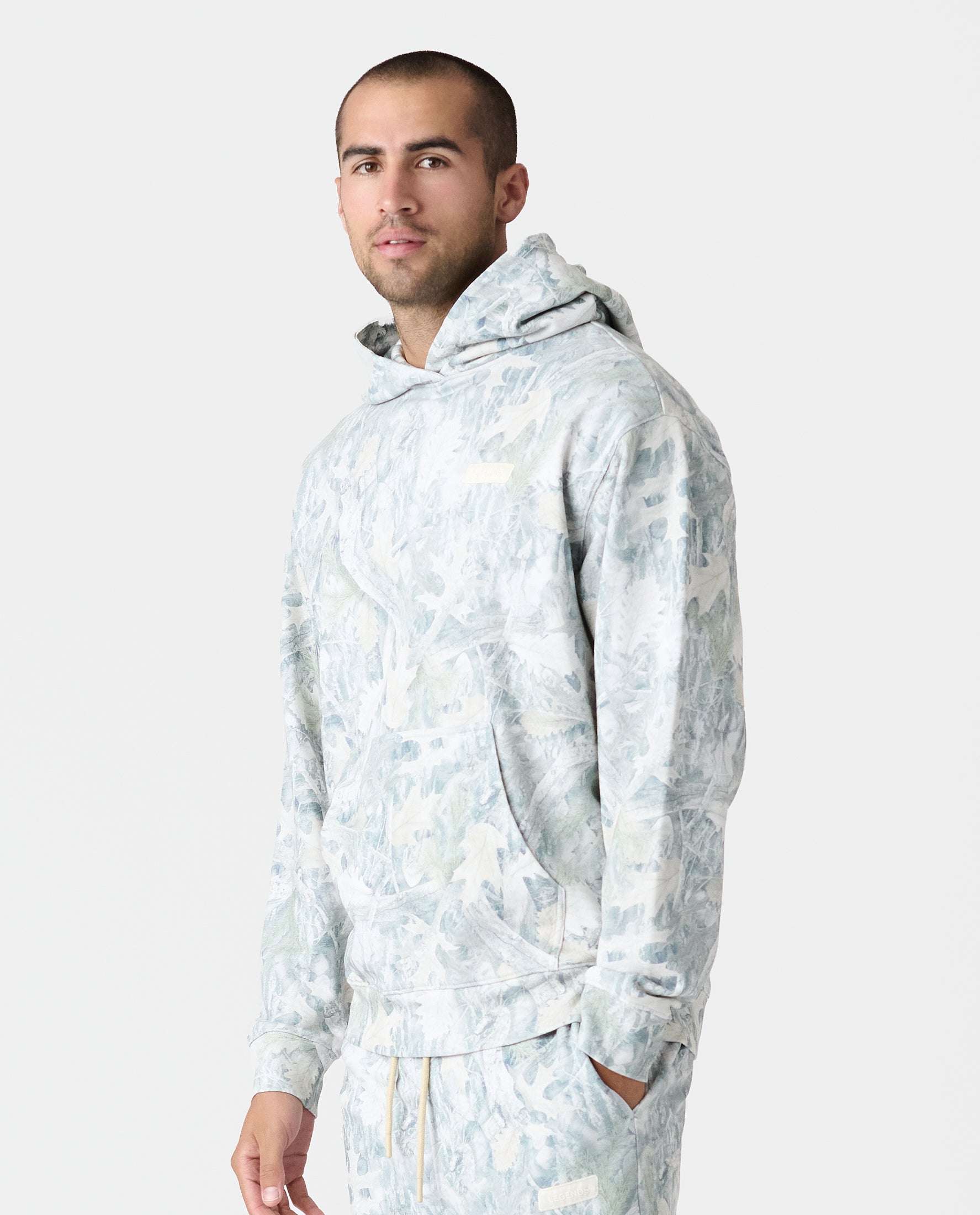 Fairfax Hoodie Washed Forest Camo Sage