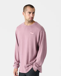 Fairfax Oversized LS Tee Washed Ruby