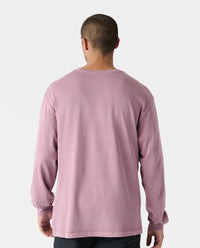 Fairfax Oversized LS Tee Washed Ruby