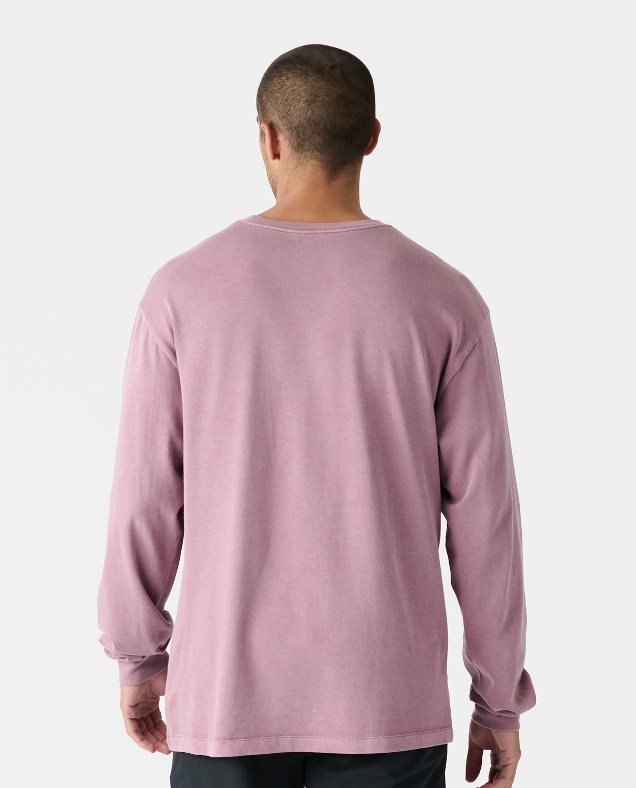 Fairfax Oversized LS Tee Washed Ruby