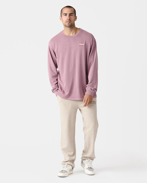Fairfax Oversized LS Tee Washed Ruby