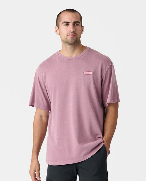 Fairfax Oversized Tee Washed Ruby