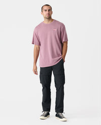Fairfax Oversized Tee Washed Ruby