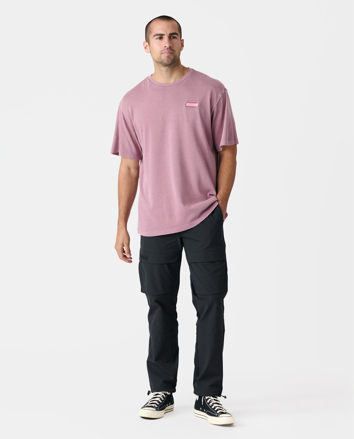 Fairfax Oversized Tee Washed Ruby