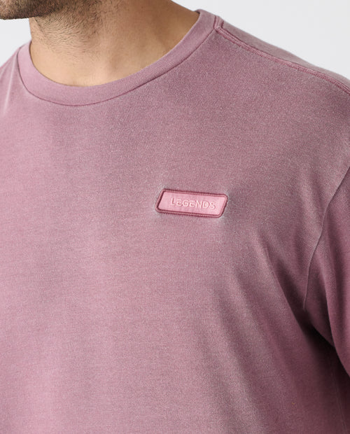 Fairfax Oversized Tee Washed Ruby