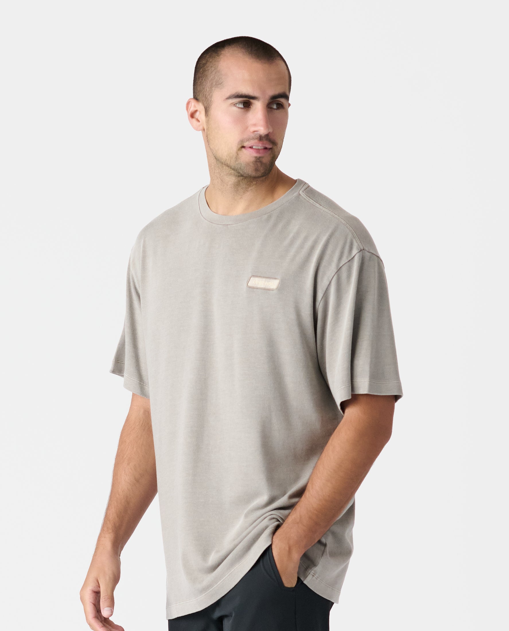 Fairfax Oversized Tee Washed Taupe