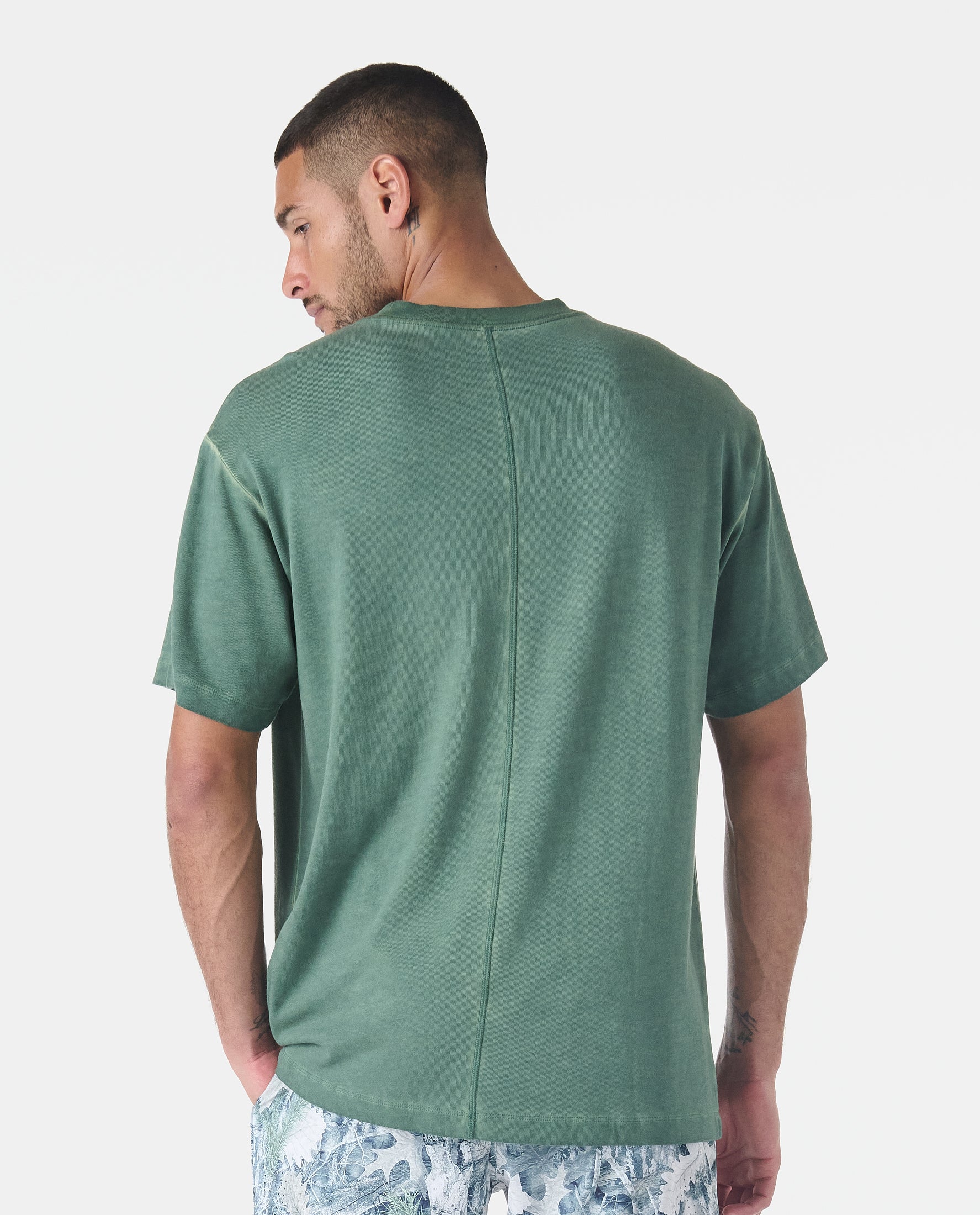 Fairfax Oversized Lunar Tee Washed Hunter Green