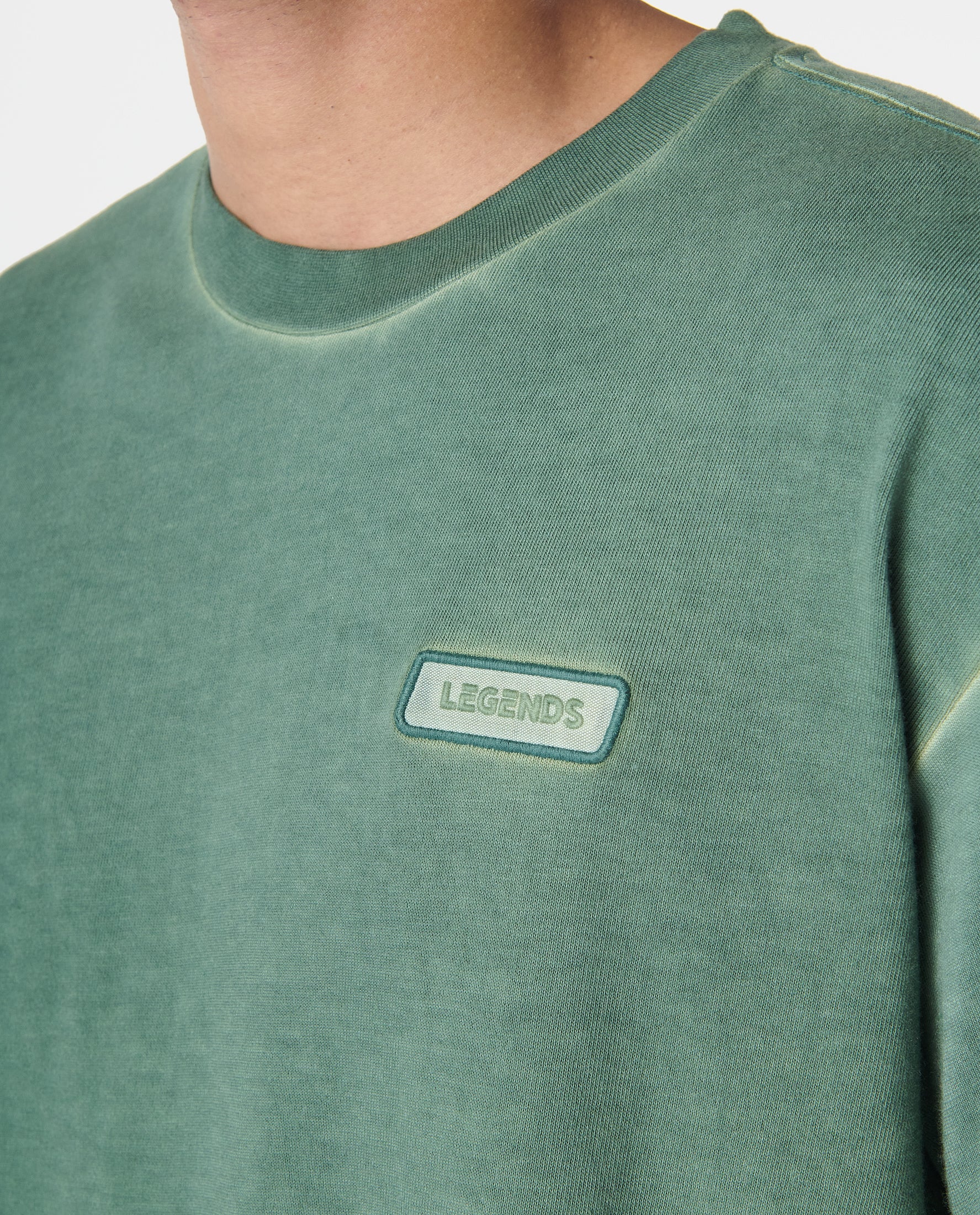 Fairfax Oversized Lunar Tee Washed Hunter Green