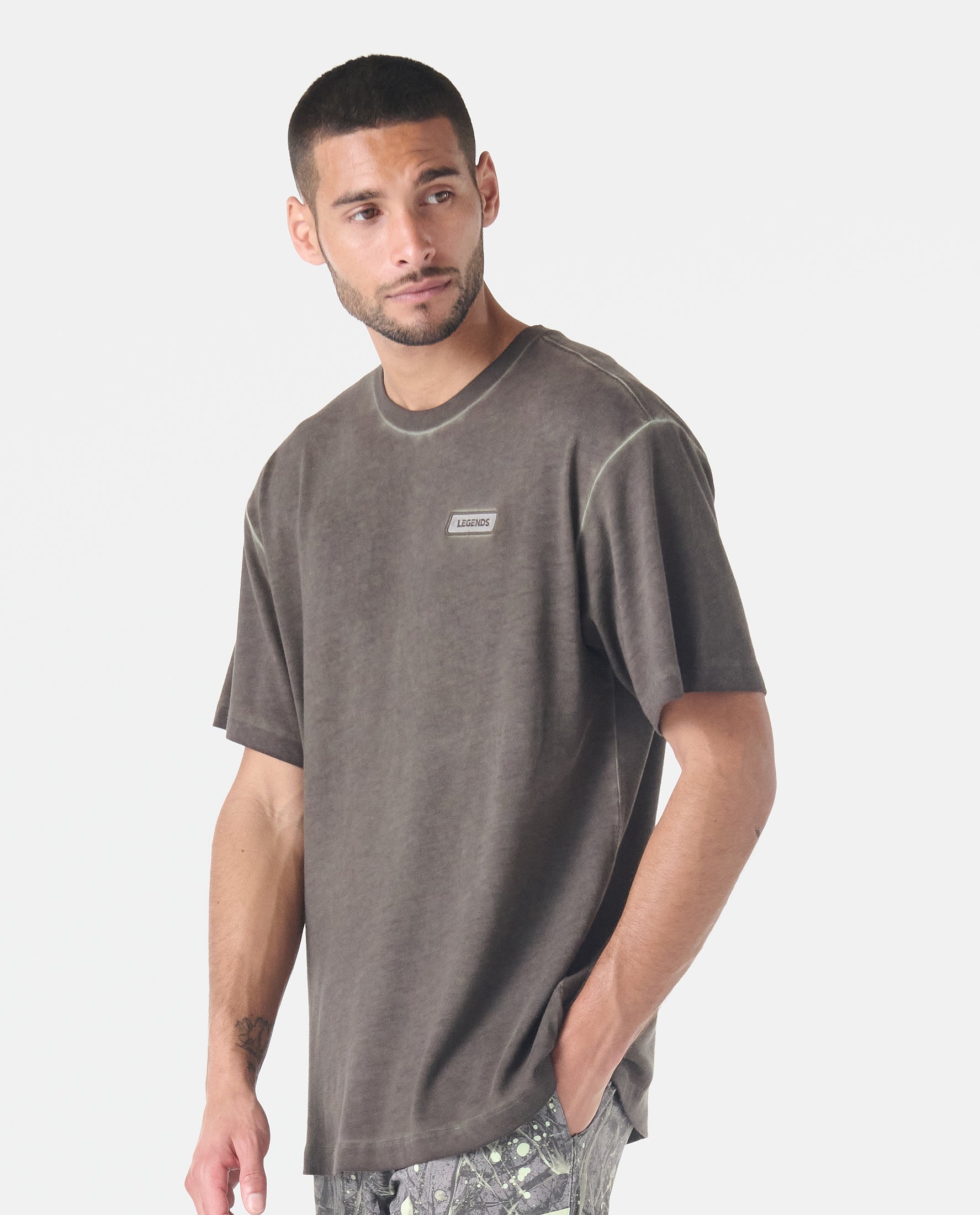 Fairfax Oversized Lunar Tee Washed Umber