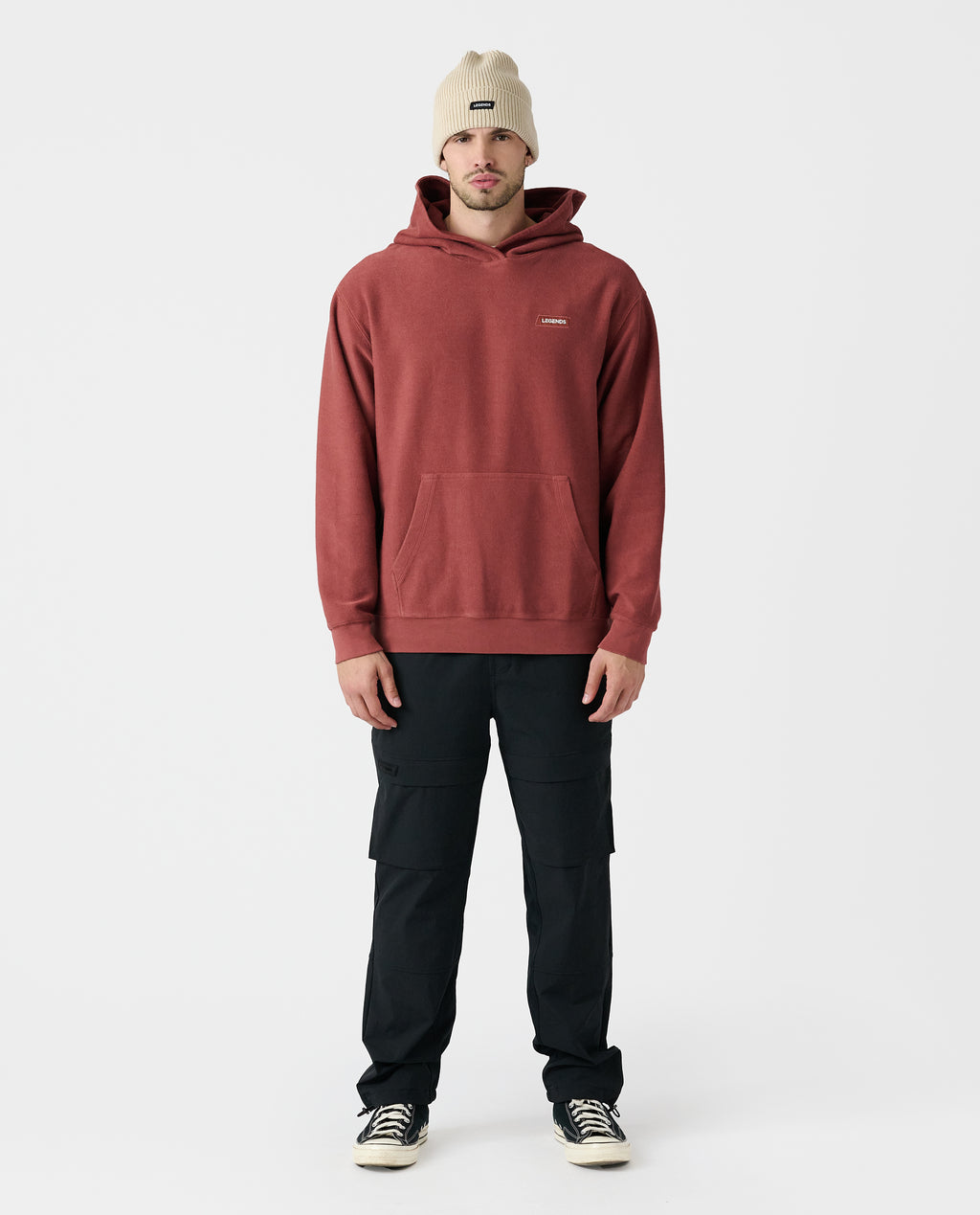 Fairfax Reverse Terry Hoodie Ember - 8