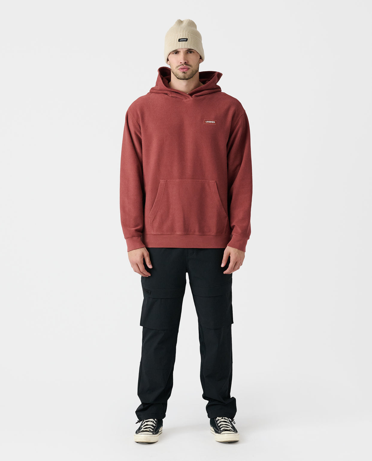 Fairfax Reverse Terry Hoodie Ember