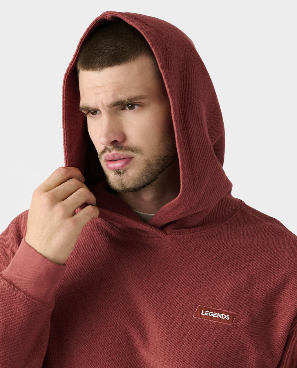 Fairfax Reverse Terry Hoodie Ember - 6