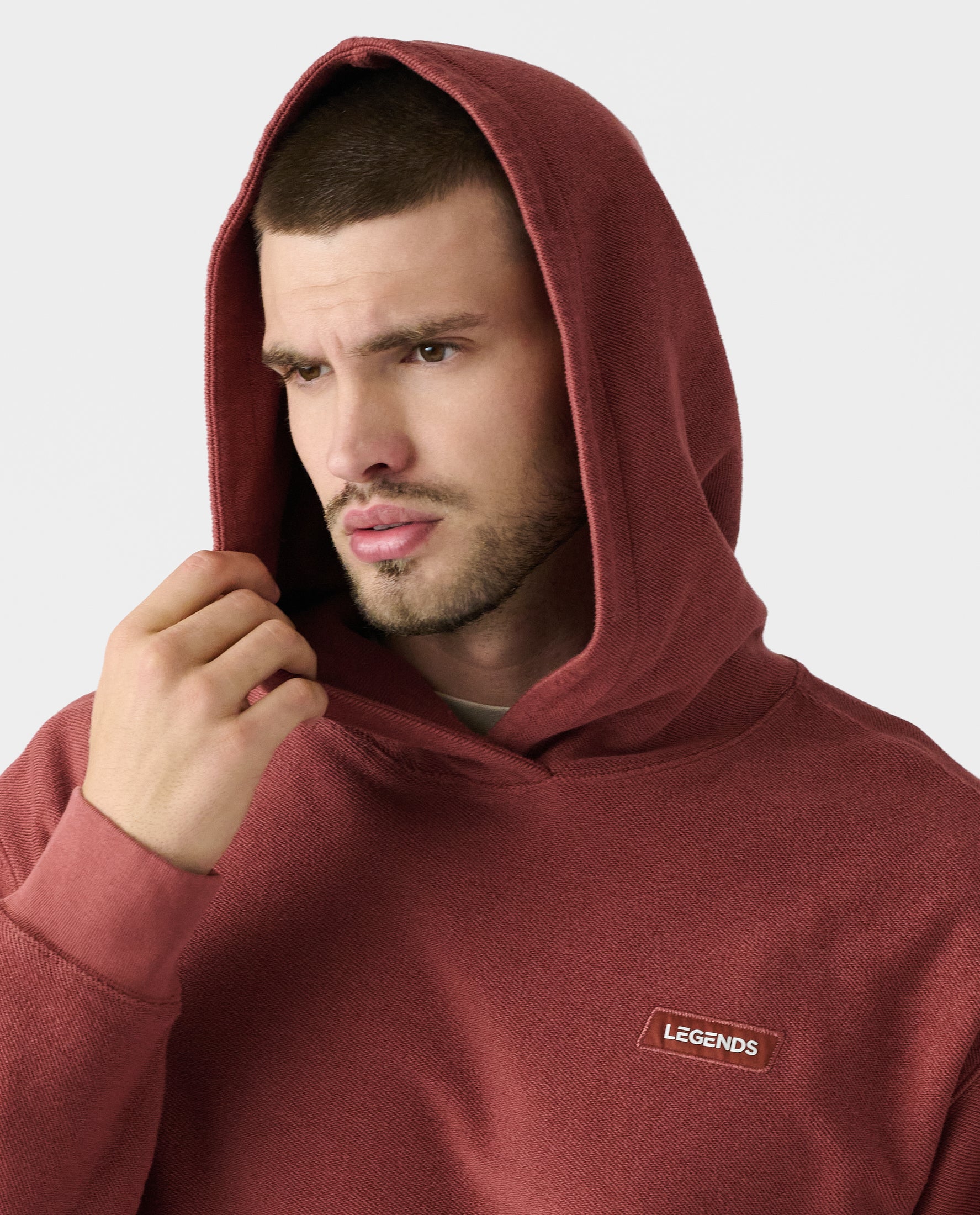 Fairfax Reverse Terry Hoodie Ember
